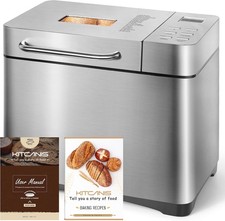 Bread Maker Machines 19 in 1, Stainless Steel Breadmaker with Nut Automatic
