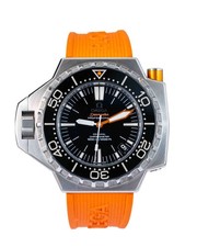 Omega Seamaster Ploprof 224.32.55.21.01.001 Black Dial Orange Strap Watch 2012
