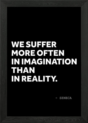 Seneca stoicism quotes framed - quotes,