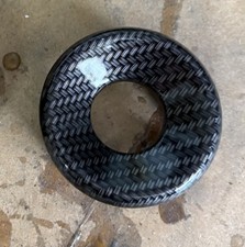 Vauxhall Corsa D Ignition Barrel Surround Cover Ring Trim, Carbon Fibre,Dipped