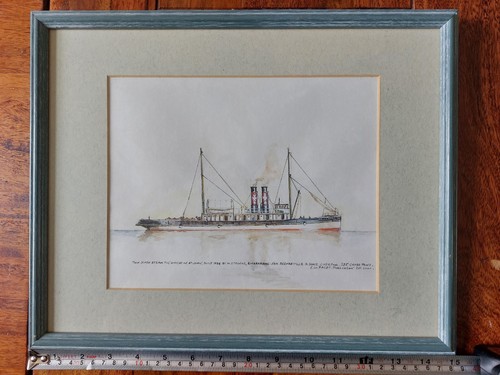 Water colour painting - of, steam
