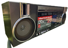 National RX-C46F Rare Vintage Boombox Cassette Deck Retro Ghettoblaster Japan
