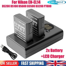 2x EN-EL14 Battery For Nikon