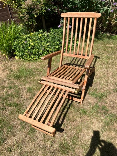 Hardwood steamer chair - chair, with