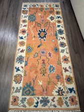 2’7” X 6’ Orange Wool