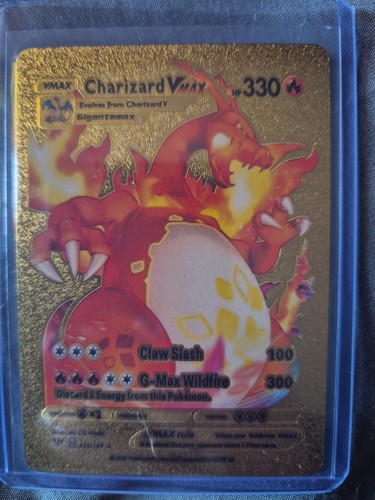 Pokemon charizard vmax gold - pokemon,