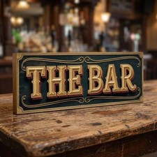 Bar Sign Vintage Style