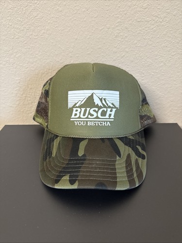 Camo busch beer snapback - camo,