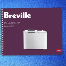 BREVILLE BBM800 Bread Maker User Manual Operation Guide + Recipes (WIRE BOUND)