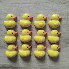 12 x Handmade 3cm Yellow Duck