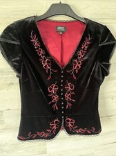 Papell Boutique Evening Beaded Velvet Open Front Bolero Jacket Sz 12 Stunning