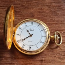 Metal Gents Everite full hunter Pocket Watch Working 