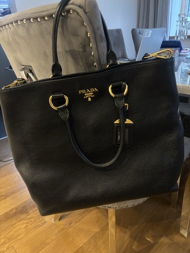 Authentic prada black leather - authentic,