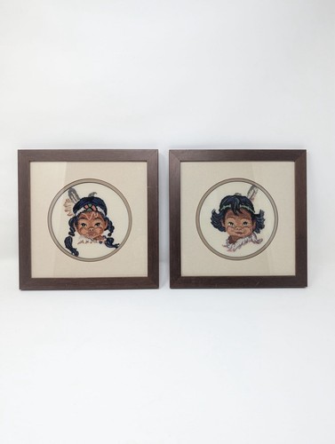 Vintage framed native american - framed,