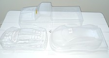 RC TRANSPARENT BODY SHELLS X 3