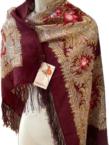 Pavlovo posad wool shawl - pavlovo,