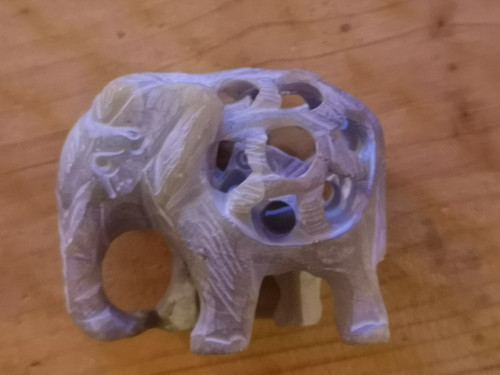 Indian hand carved soapstone - hand,