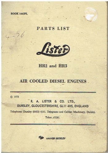 Lister hr2 hr3 - hr3, diesel