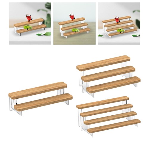 Wooden shelf display stands - wooden,
