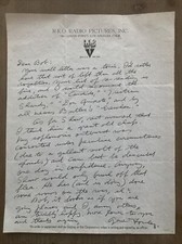 Gene Fowler Autographed Letter