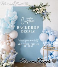 Personalised Birthday Vinyl Decal for Sail Board Backdrop Balloon Party Sticker