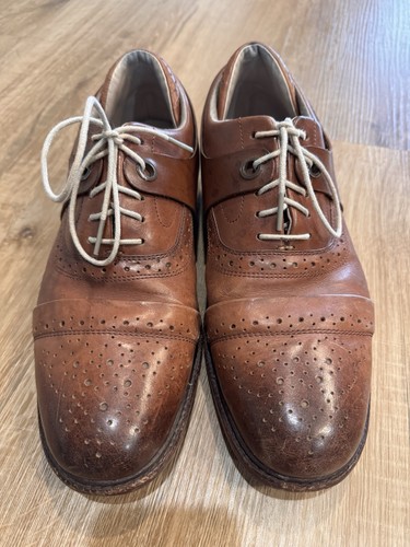 Tsubo brown leather brogue cap - tsubo,