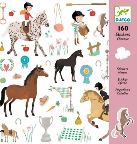 Horses stickers djeco - stickers, by