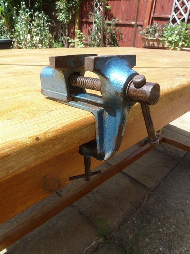 Vintage small bench vice 5 - bench,