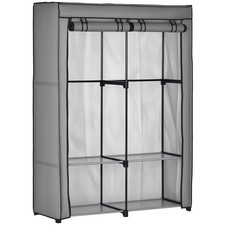 HOMCOM Fabric Wardrobe, 4 Shelves  , Refurbished