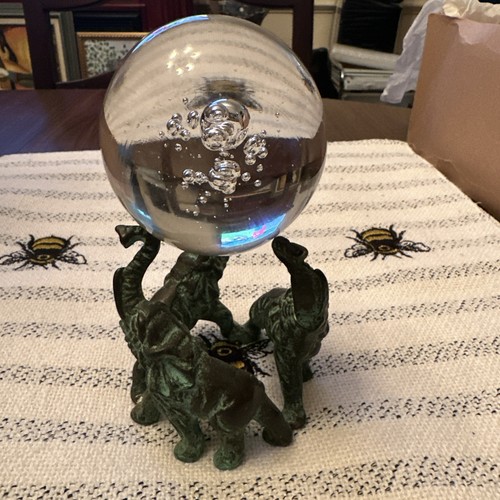 Vtg brass trio elephants - vtg,