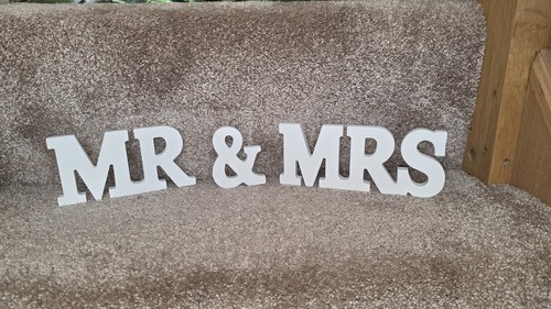 Mrs wooden wedding sign - mrs,