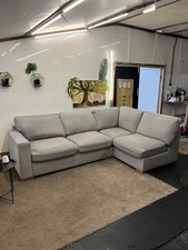 DFS Light Blue Corner Sofa L