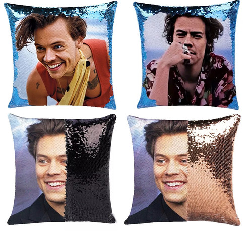 Harry styles sequin cushion - harry,