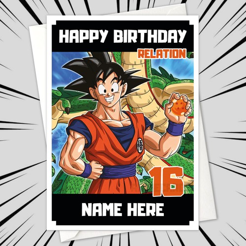 Personalised goku birthday - goku,