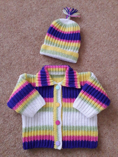 Hand knitted baby clothes - baby,