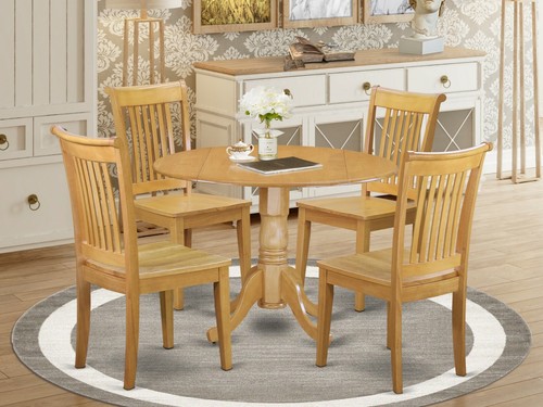5pc dinette set round pedestal