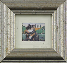 Set of 3 miniature Cat prints by Sharon Jervis