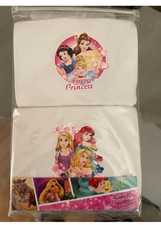 BNIP 2 Pack Disney Princess Girls Vests 100% Cotton  White Age 3-4 years