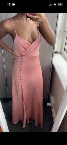 Zara pink strappy neck - pink, v-neck