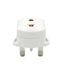 EU 2 Pin to UK 3 Pin Plug