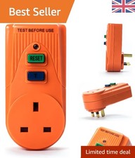 Orange RCD Socket Adapter -