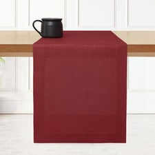 Linen Red Table Runner 120