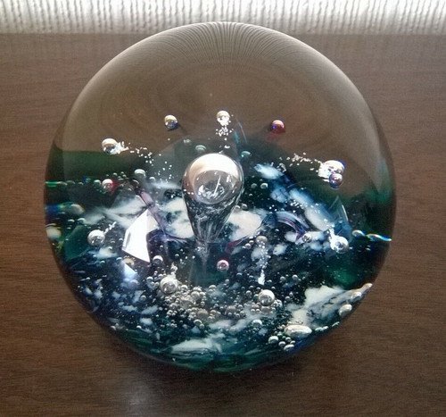 Selkirk glass paperwieght - glass,