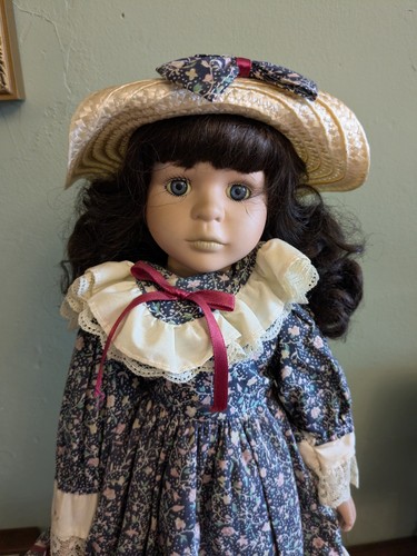 Porcelain doll victorian - doll,
