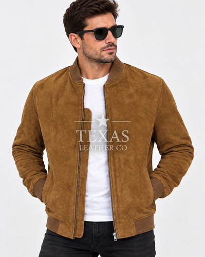 Men tan suede - suede, leather