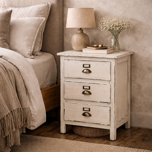 Heritage distressed white - white, 3