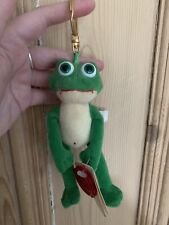 Keel Toys wild Bendable Frog Keyring with tags vintage quirky green frog