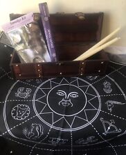 Witchcraft Altar Kit Zodiac Cloth Candles Smudge Kit Pagan Incense Sticks