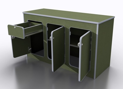 Mdf camper kitchen kit storage - mdf,