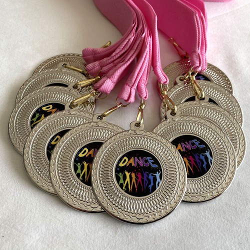 Pack dance medals pink - medals, &